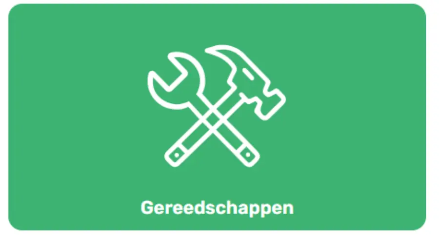Gereedschappen knop